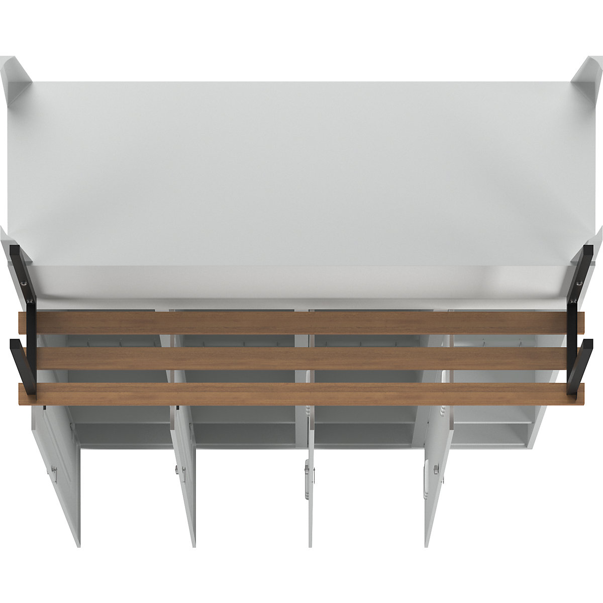 Vestiaire Berlin 2 avec banc – Wolf (Illustration du produit 8)-7