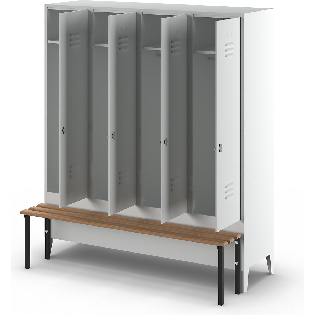 Vestiaire Berlin 2 avec banc – Wolf (Illustration du produit 9)-8