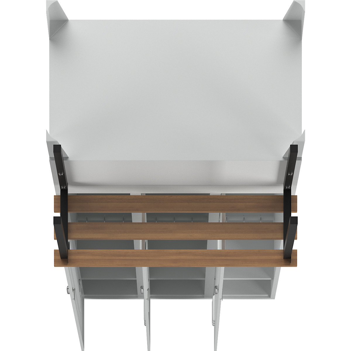 Vestiaire Berlin 2 avec banc – Wolf (Illustration du produit 7)-6