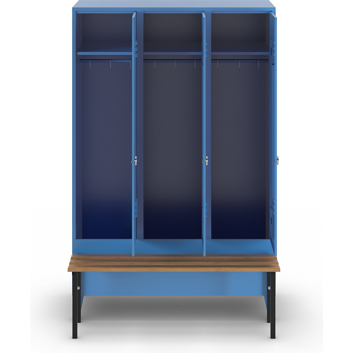 Vestiaire Berlin 2 avec banc – Wolf (Illustration du produit 3)-2