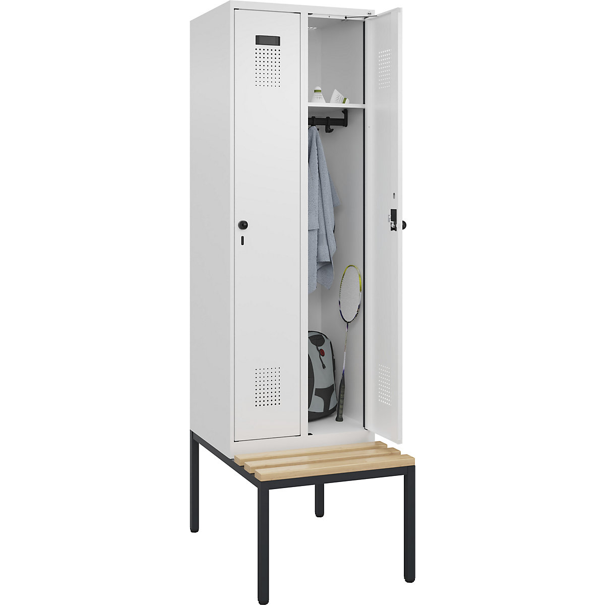 Vestiaire Evolo PLUS avec banc (Illustration du produit 2)-1