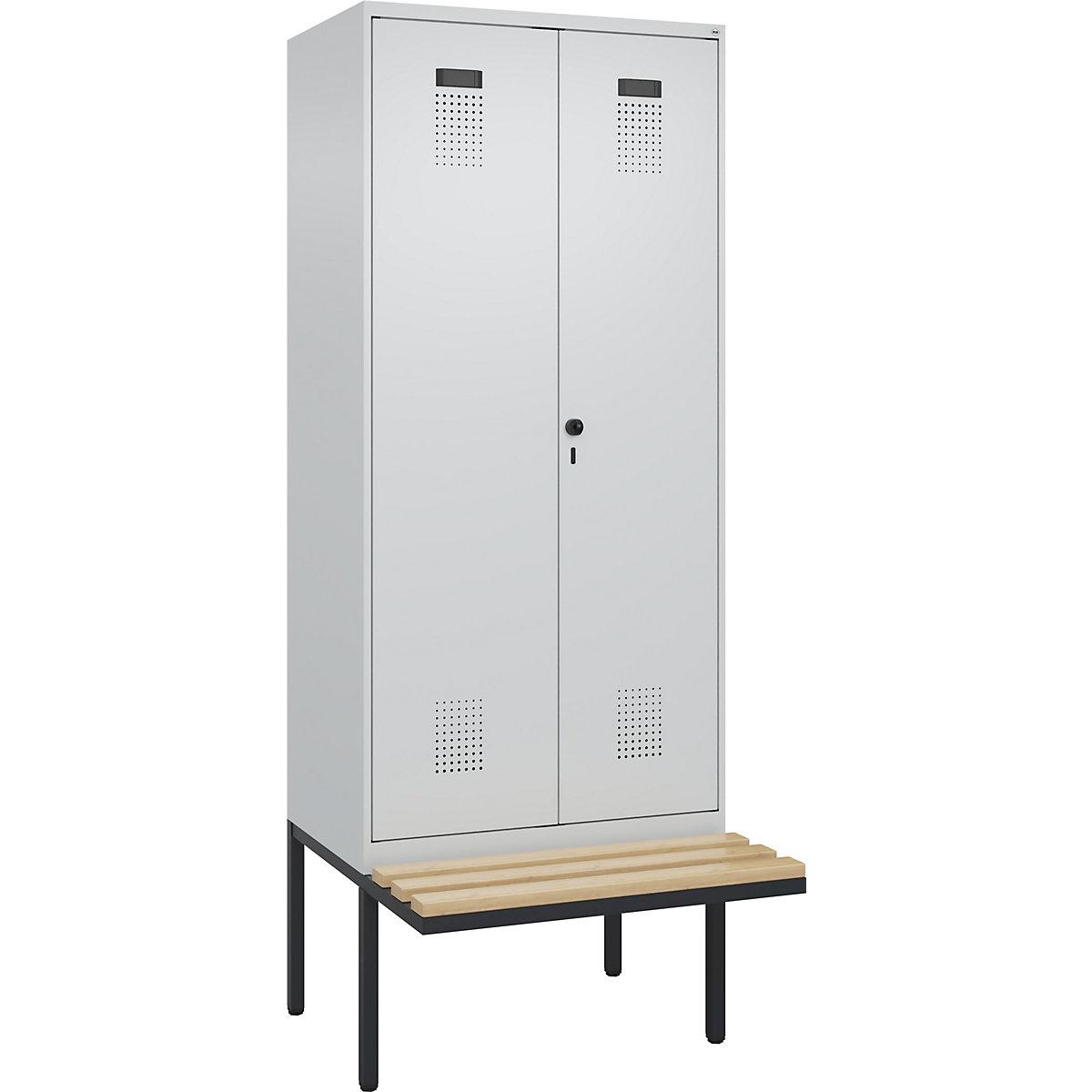 Vestiaire linge propre/linge Evolo PLUS avec banc (Illustration du produit 2)-1