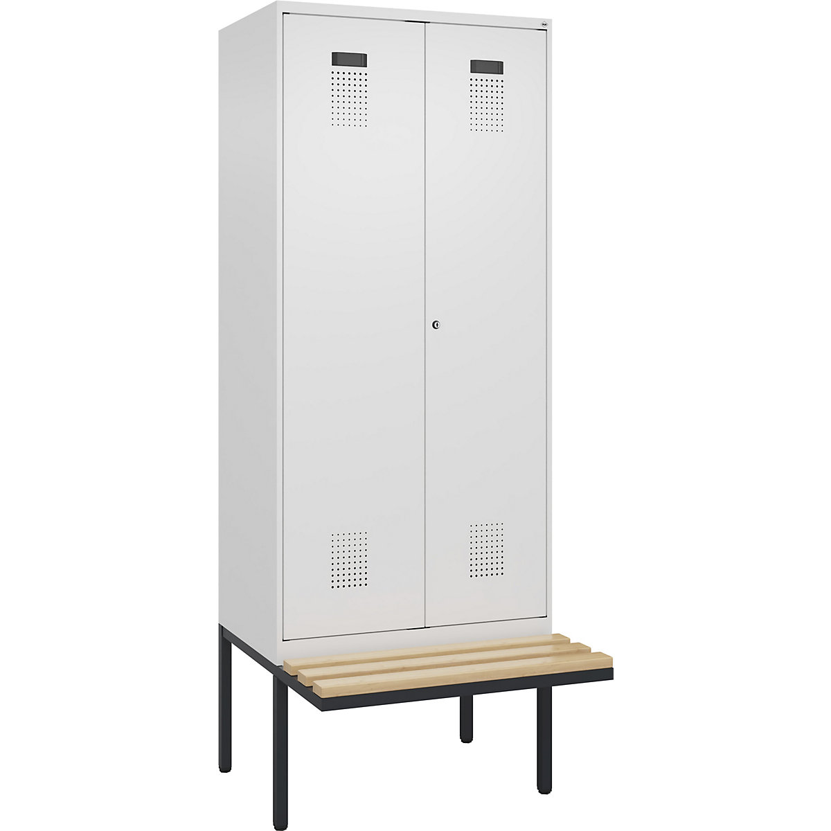 Vestiaire linge propre/linge Evolo PLUS avec banc (Illustration du produit 2)-1