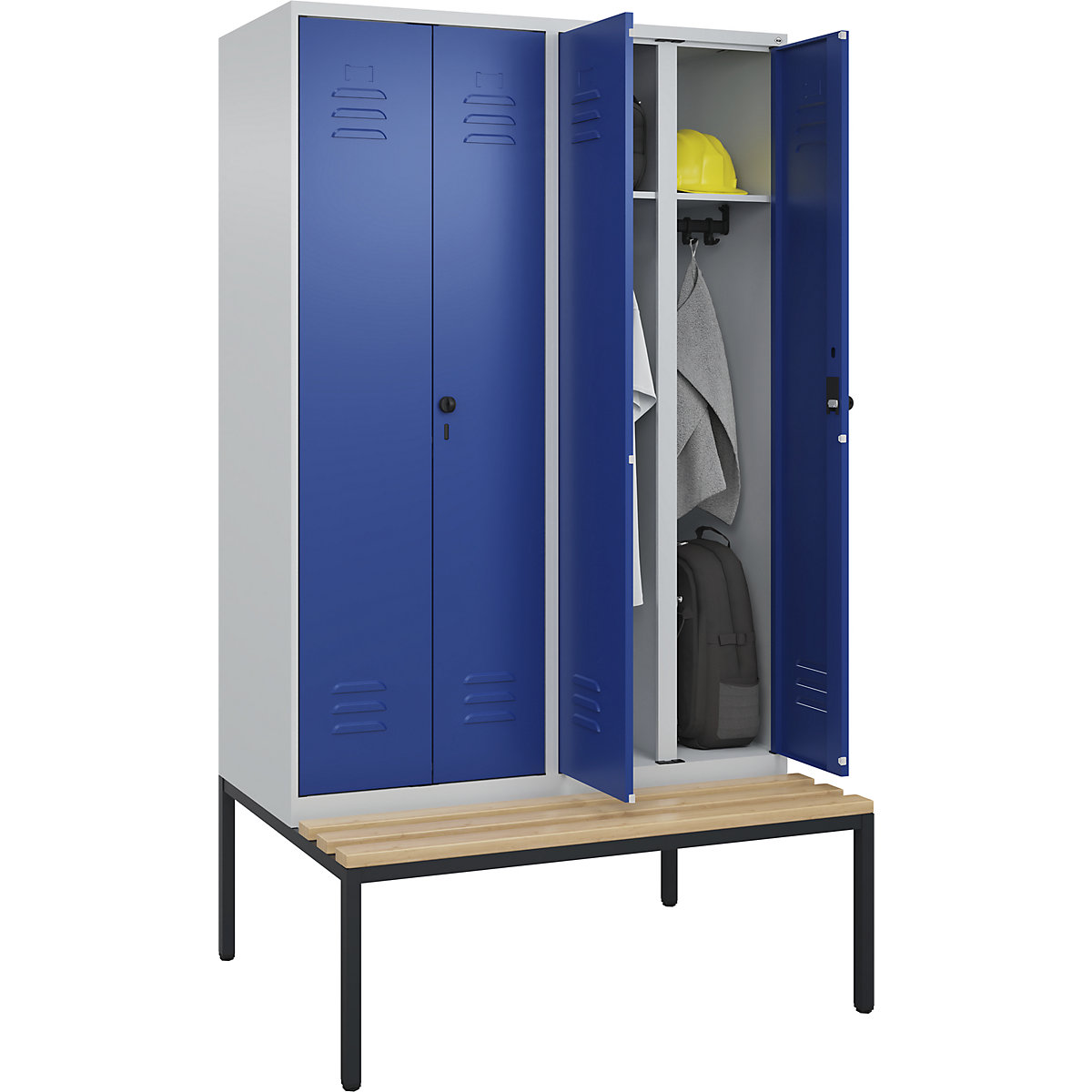 Vestiaire linge propre/linge sale Classic PLUS avec banc – C+P