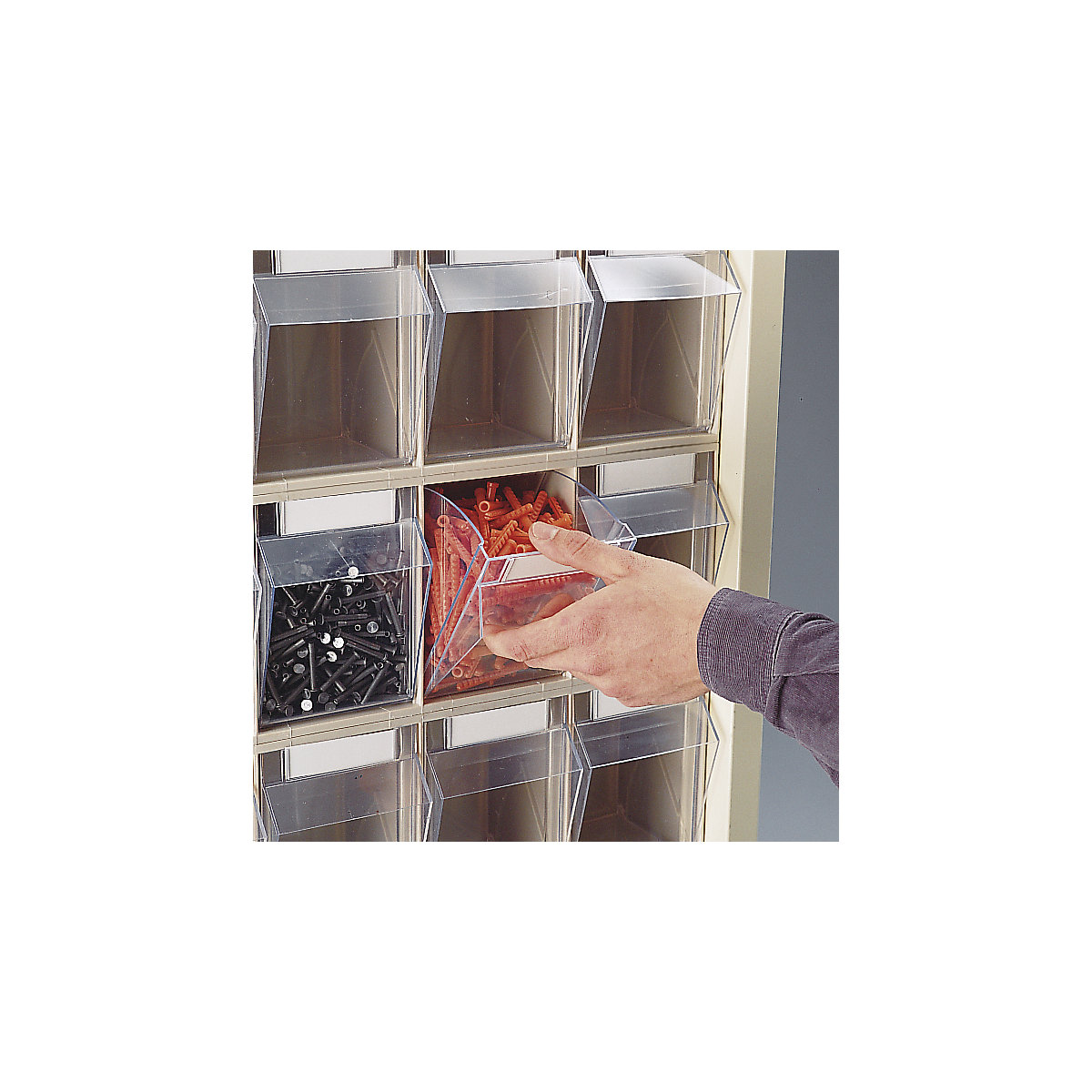 Armoire à bacs en tôle d'acier (Illustration du produit 3)-2