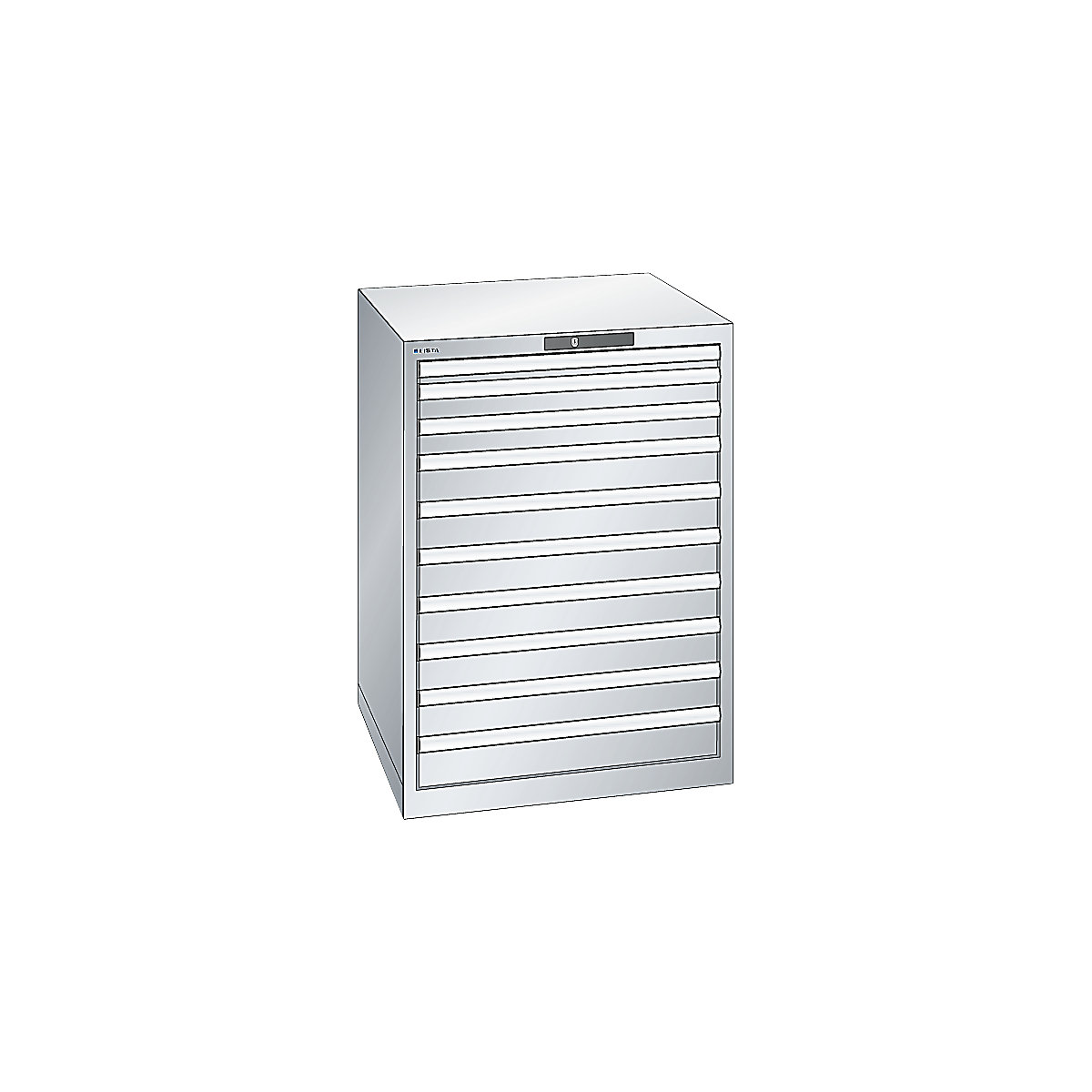 Armoire à tiroirs en tôle d'acier – LISTA (Illustration du produit 2)-1