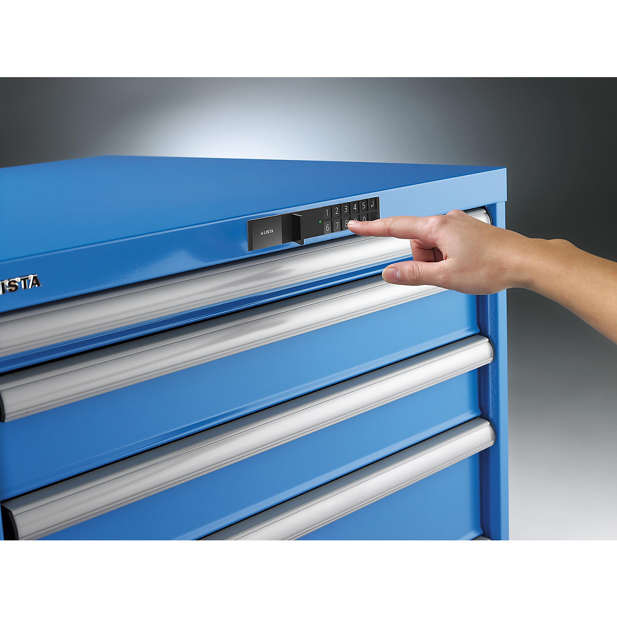Armoire à tiroirs en tôle d'acier – LISTA (Illustration du produit 6)-5