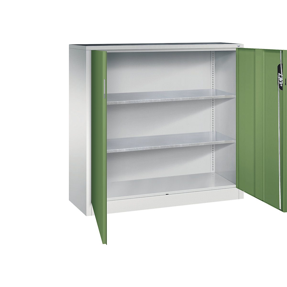 Armoire d'atelier hauteur bureau à portes battantes – C+P