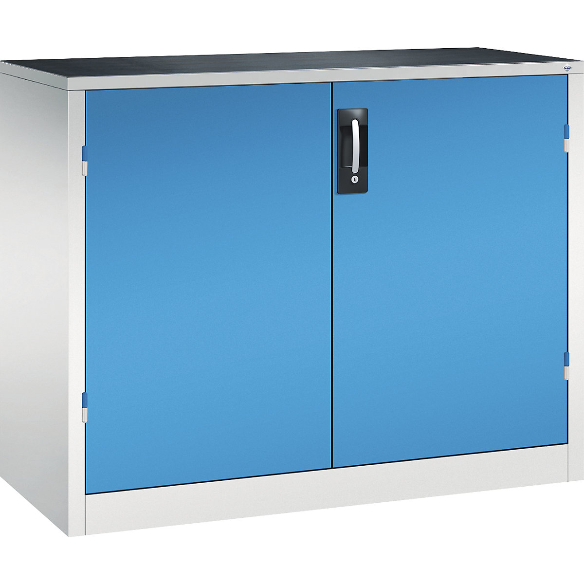 Armoire d'atelier hauteur bureau avec portes battantes et tiroirs – C+P (Illustration du produit 3)-2