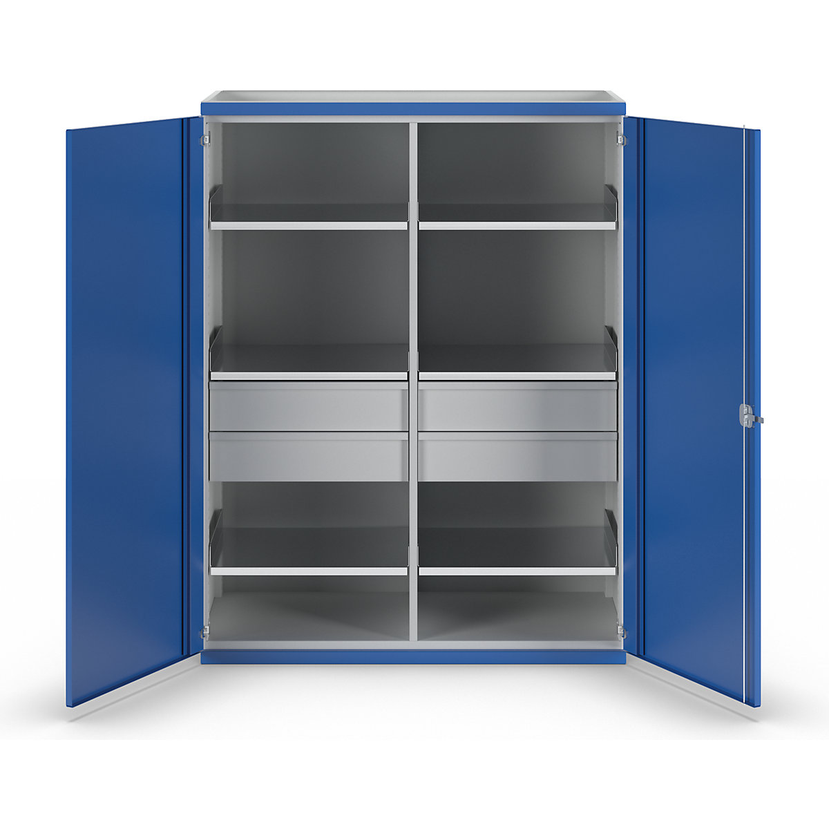 Armoire pour charges lourdes JUMBO avec cloison médiane – ANKE (Illustration du produit 2)-1