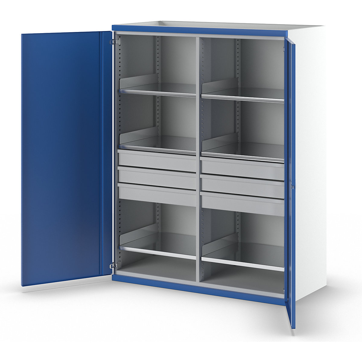 Armoire pour charges lourdes JUMBO avec cloison médiane – ANKE (Illustration du produit 2)-1