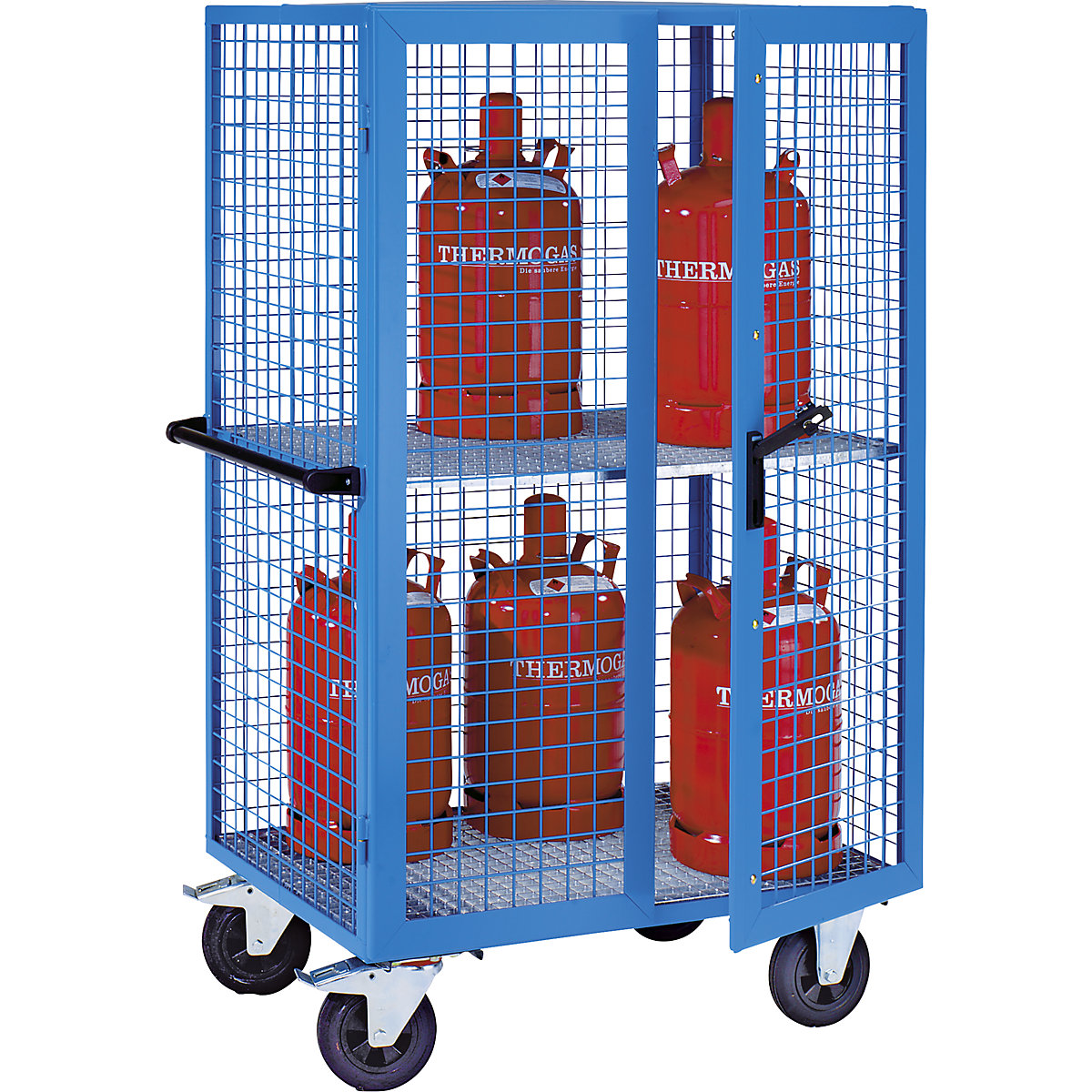 Armoire pour bouteilles de gaz – eurokraft pro (Illustration du produit 2)-1