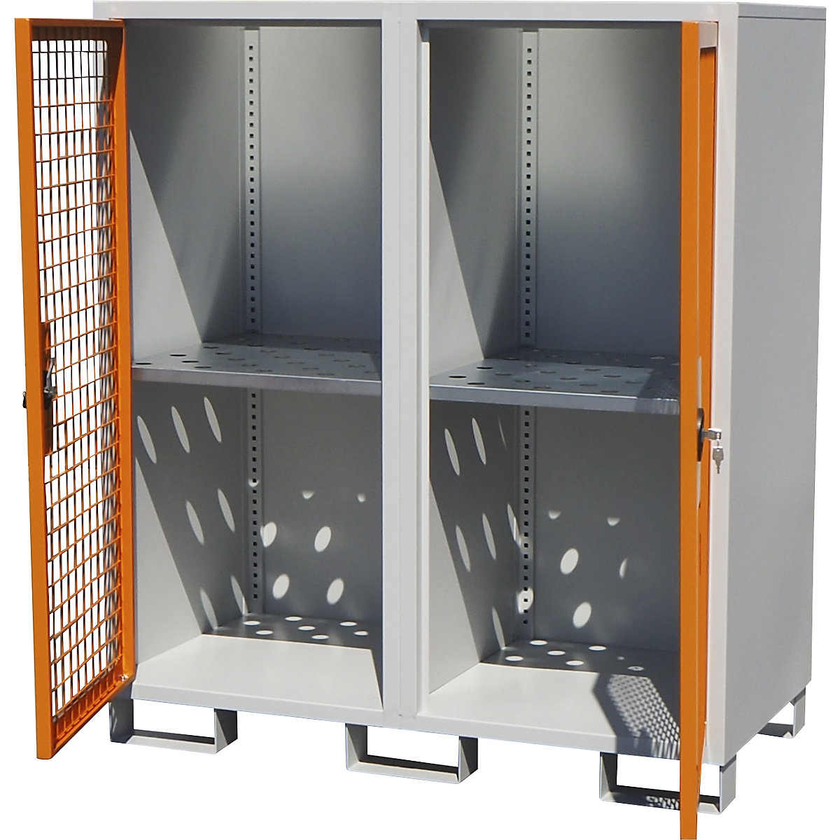 Armoire pour bouteilles de gaz – eurokraft basic (Illustration du produit 2)-1