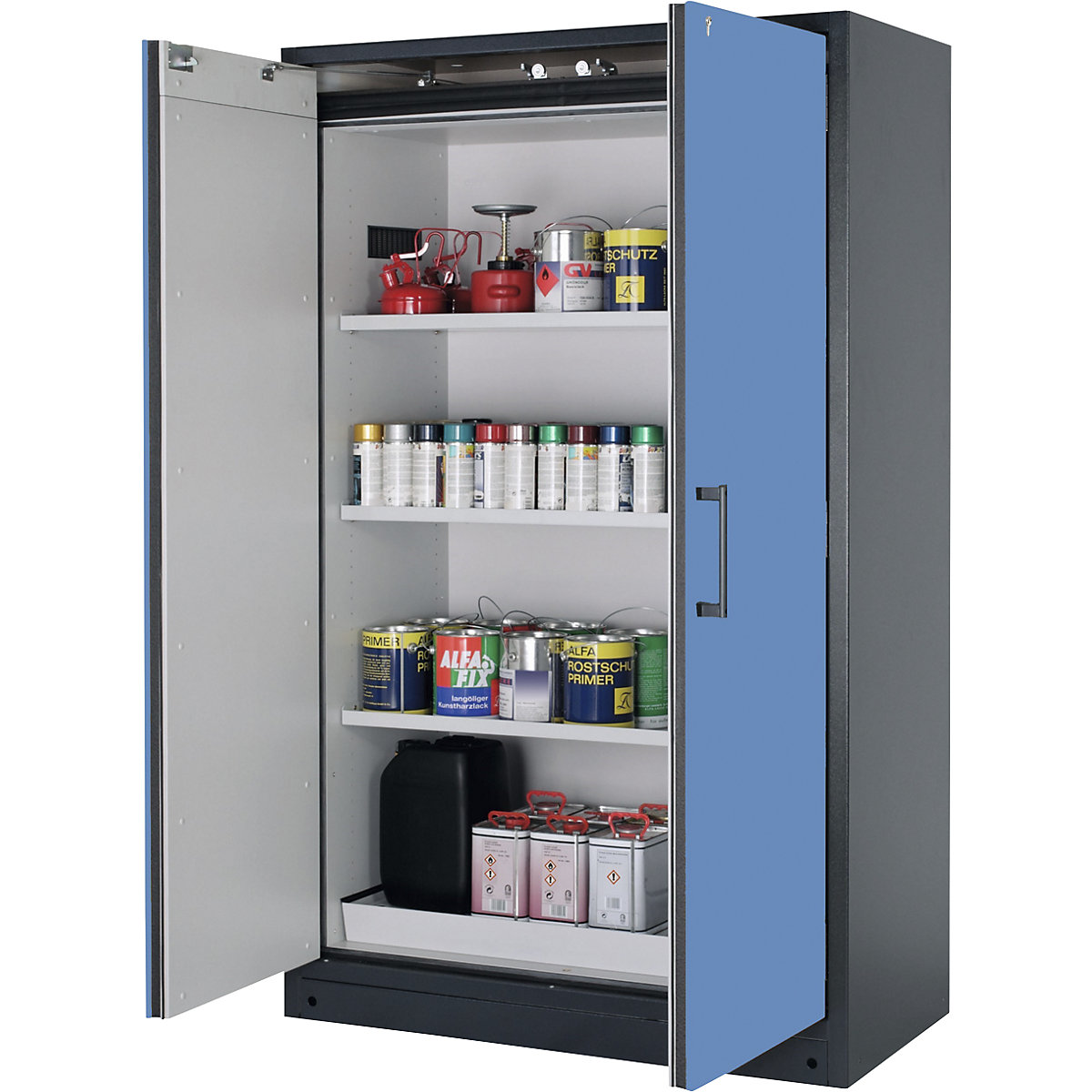 Armoire pour produits dangereux ignifuge 90 minutes – eurokraft pro