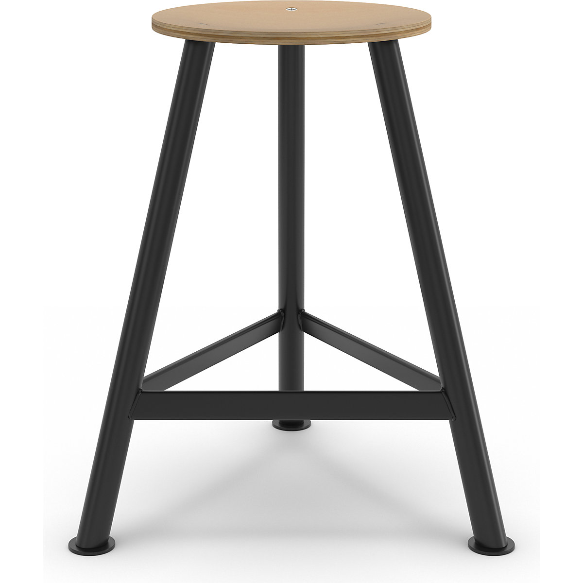 Tabouret d'atelier avec assise en contreplaqué de hêtre (Illustration du produit 4)-3