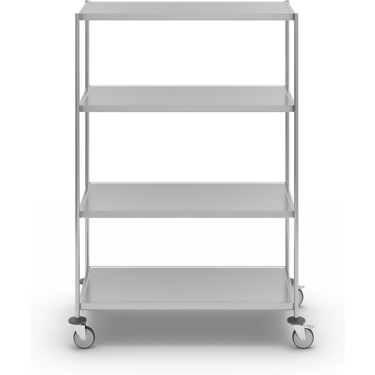 Chariot à tablettes en inox, soudé – Kongamek (Illustration du produit 5)-4