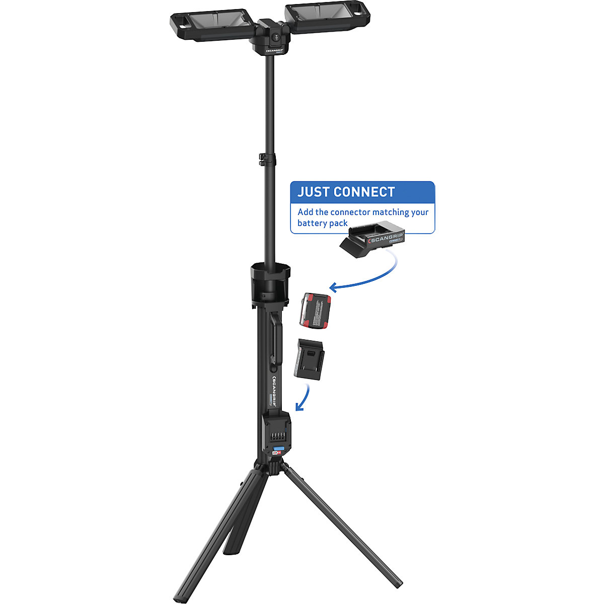 Projecteur de chantier à diodes LED TOWER 5 CONNECT – SCANGRIP (Illustration du produit 16)-15
