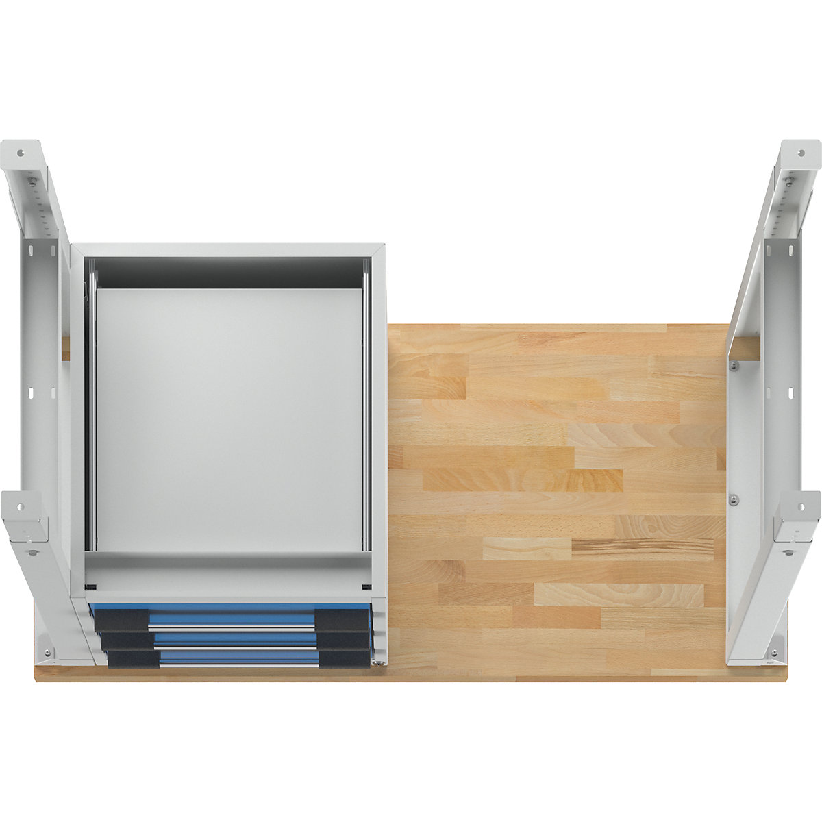 Établi avec tiroirs suspendus, système modulaire série 7000 – eurokraft pro (Illustration du produit 8)-7