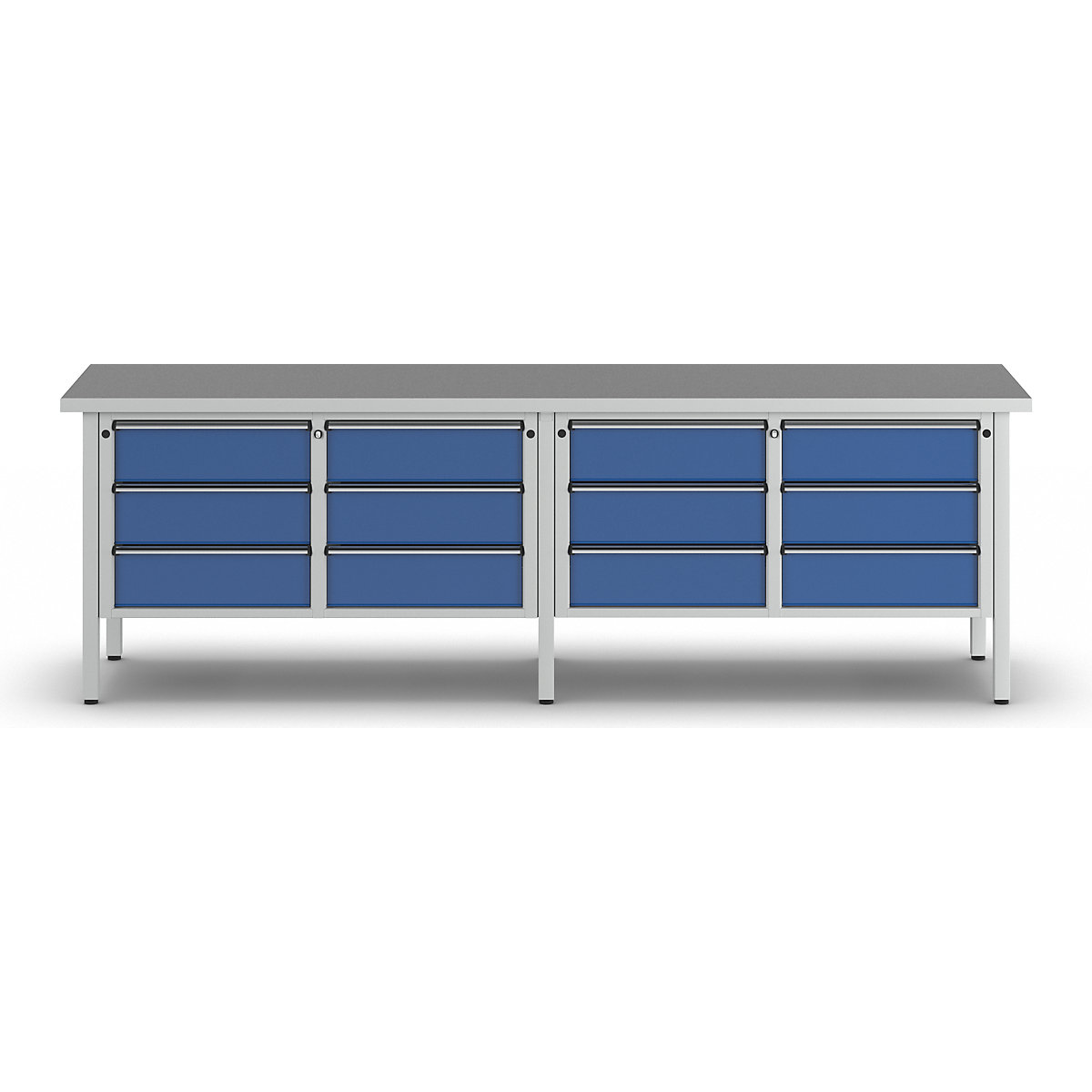 Établi de largeur 2800 mm, sur piétement – ANKE (Illustration du produit 8)-7