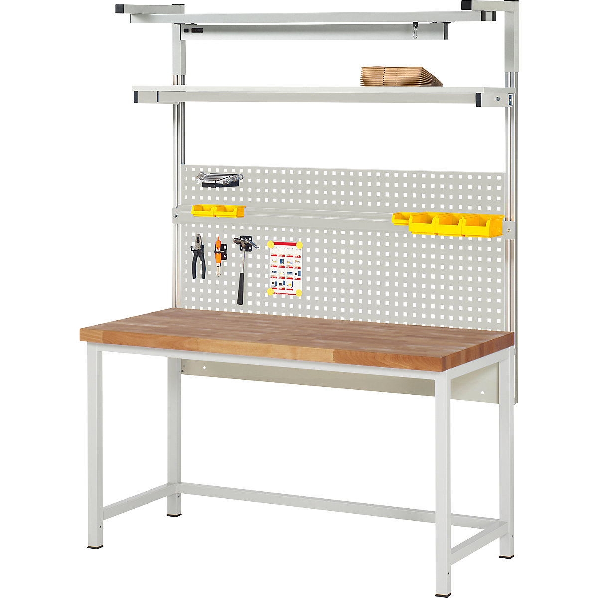 Établi avec superstructure série 8000 – eurokraft pro
