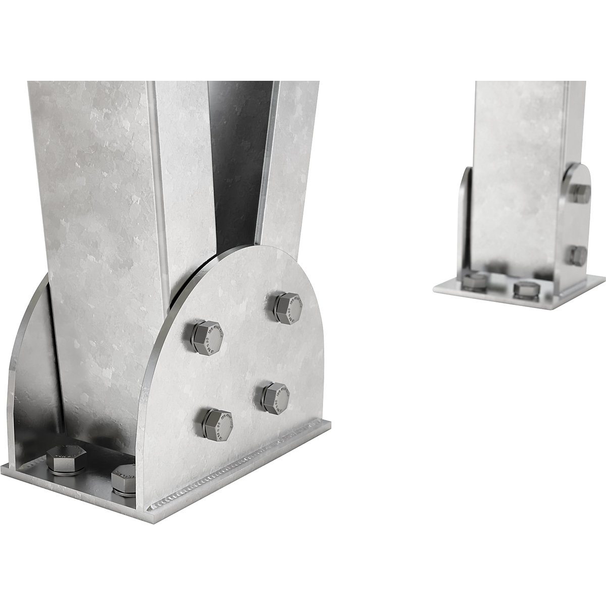 Abri pour véhicules EcoCover avec toit en acier, unité double 4 places de stationnement (Illustration du produit 2)-1