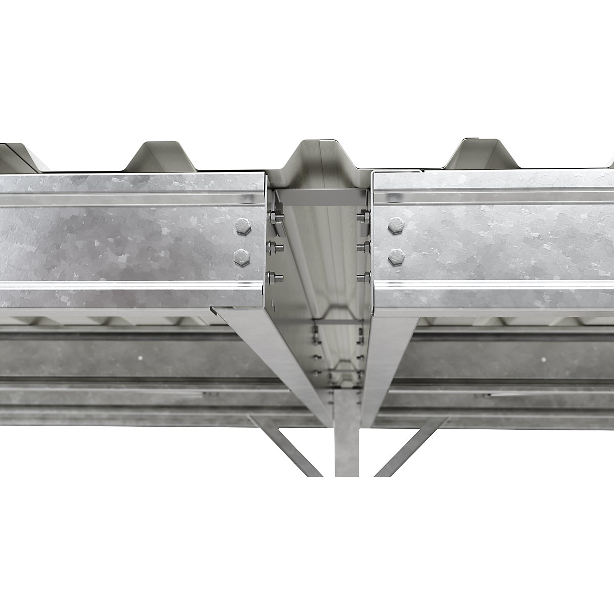 Abri pour véhicules EcoCover pour 2 emplacements avec toit en acier (Illustration du produit 9)-8