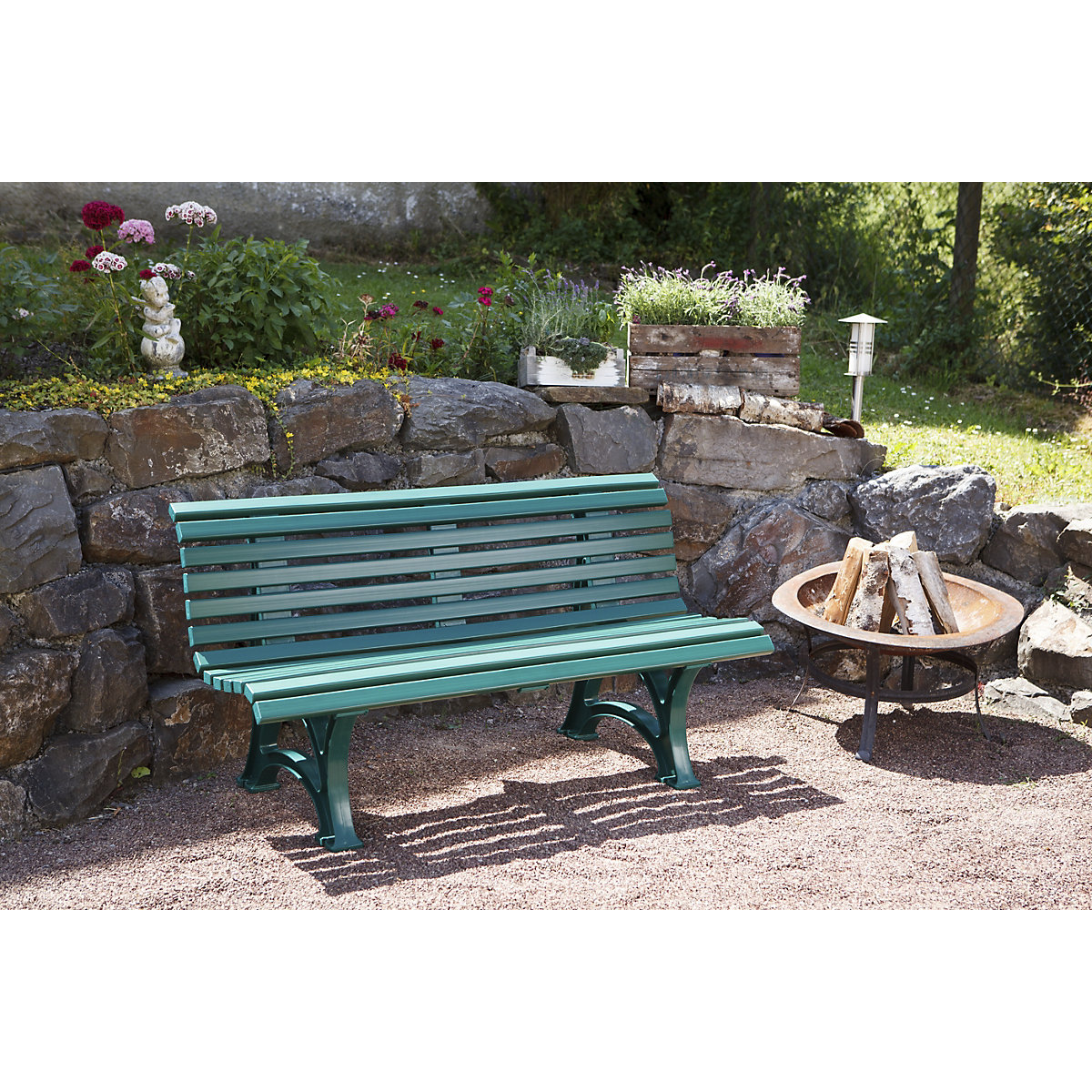 Banc d'extérieur en plastique (Illustration du produit 7)-6