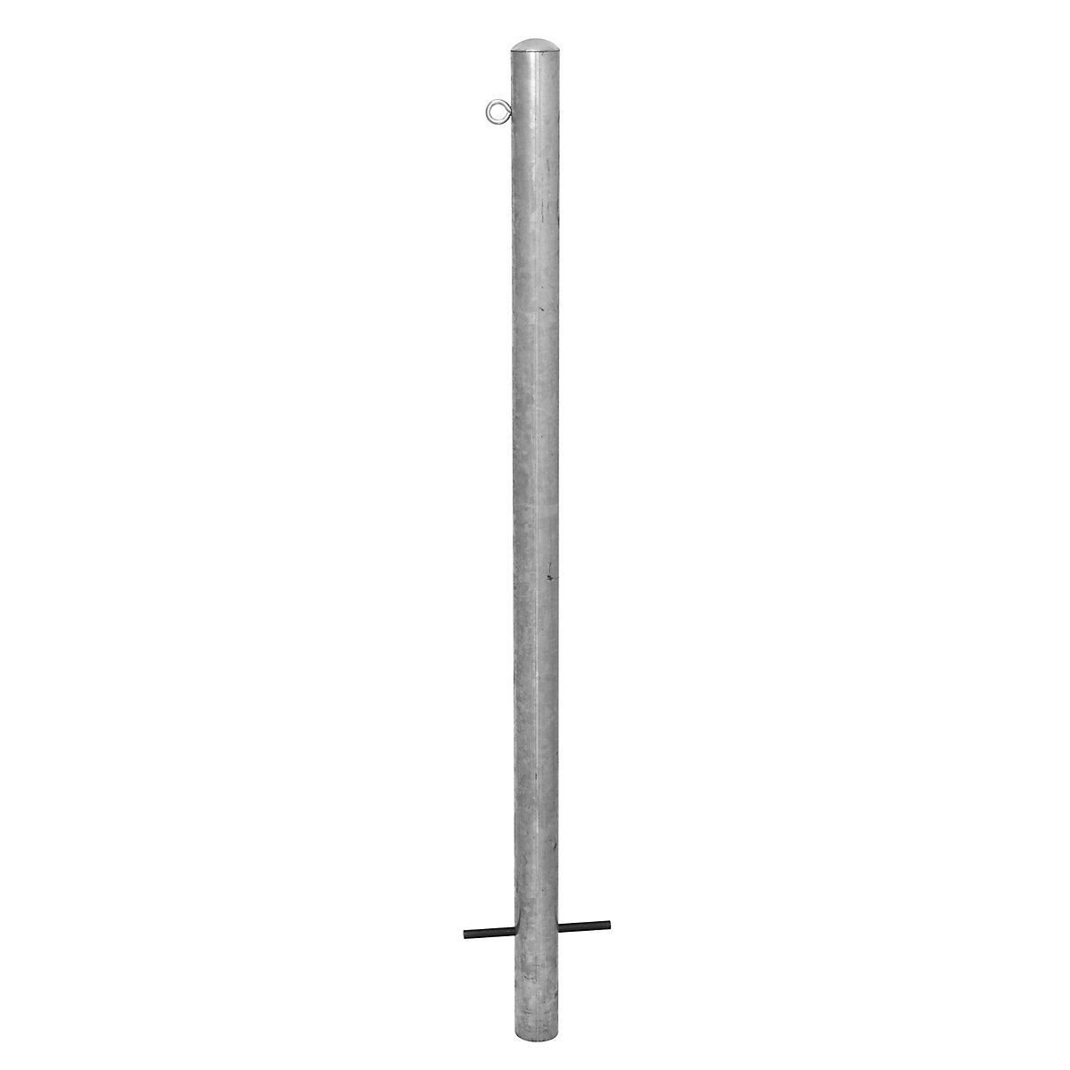 Poteau de blocage Morion – Moravia, à sceller dans du béton, Ø 76 mm, galvanisé à chaud, 1 œillet-8