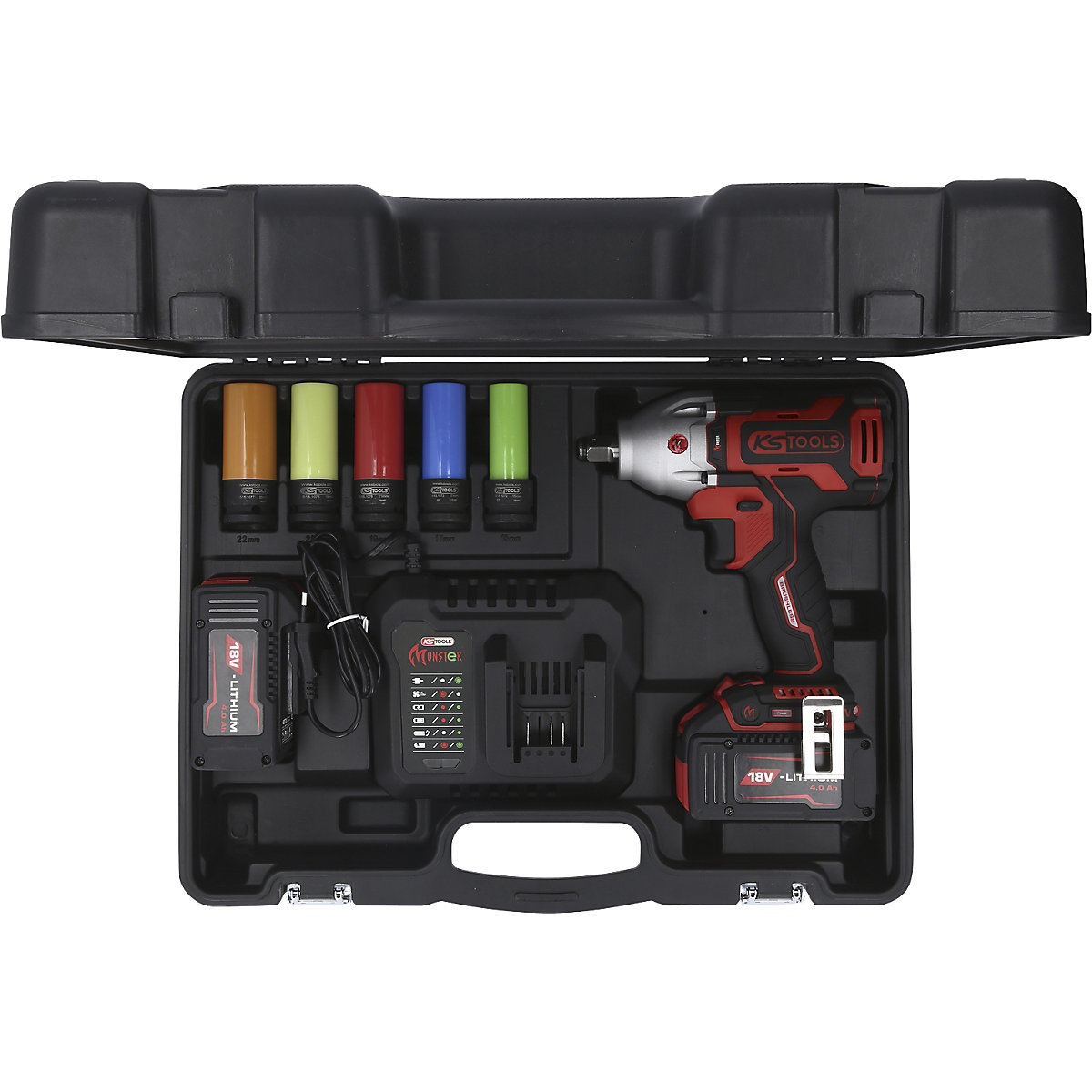 1/2'' clé à chocs sans fil Brushless kit 9 pièces – KS Tools (Illustration du produit 6)-5