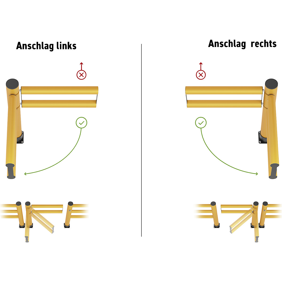 Porte de sécurité Swing Gate – Ampere Rack Mammut (Illustration du produit 2)-1