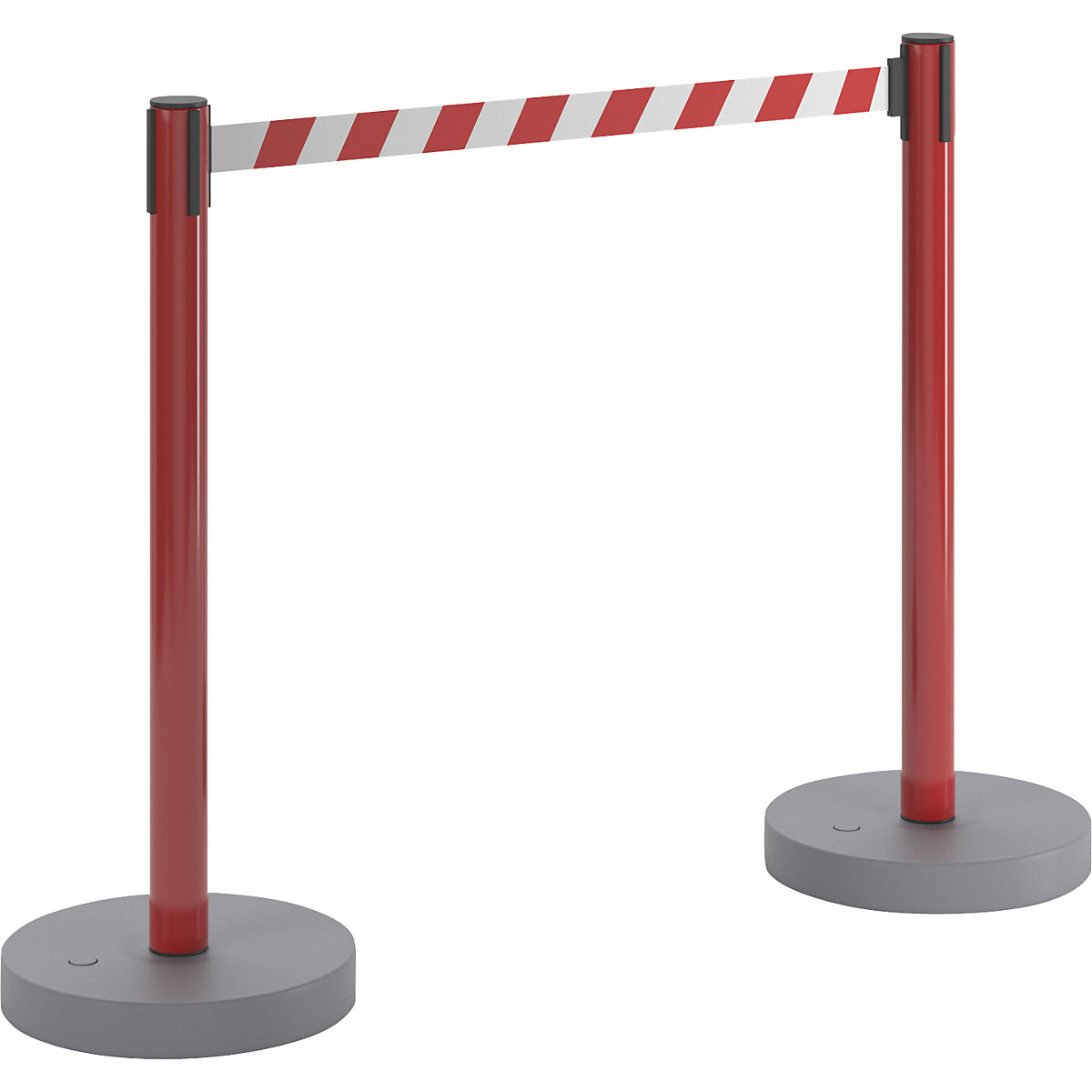 Lot de 2 potelets de délimitation à sangle