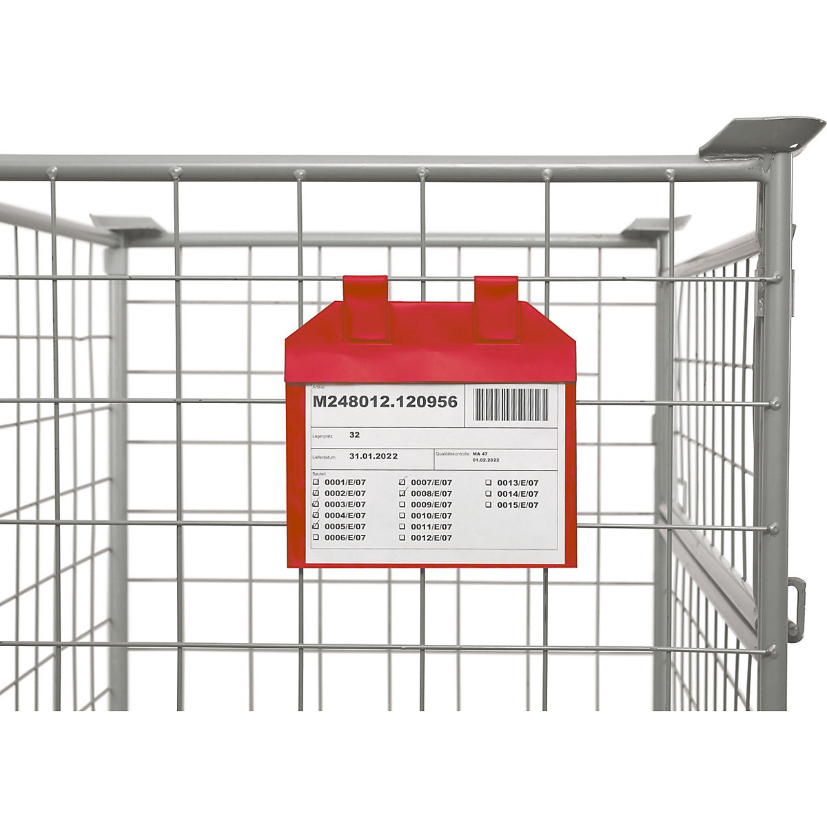 Pochettes pour caisses-palettes grillagées, lot de 50 (Illustration du produit 6)-5