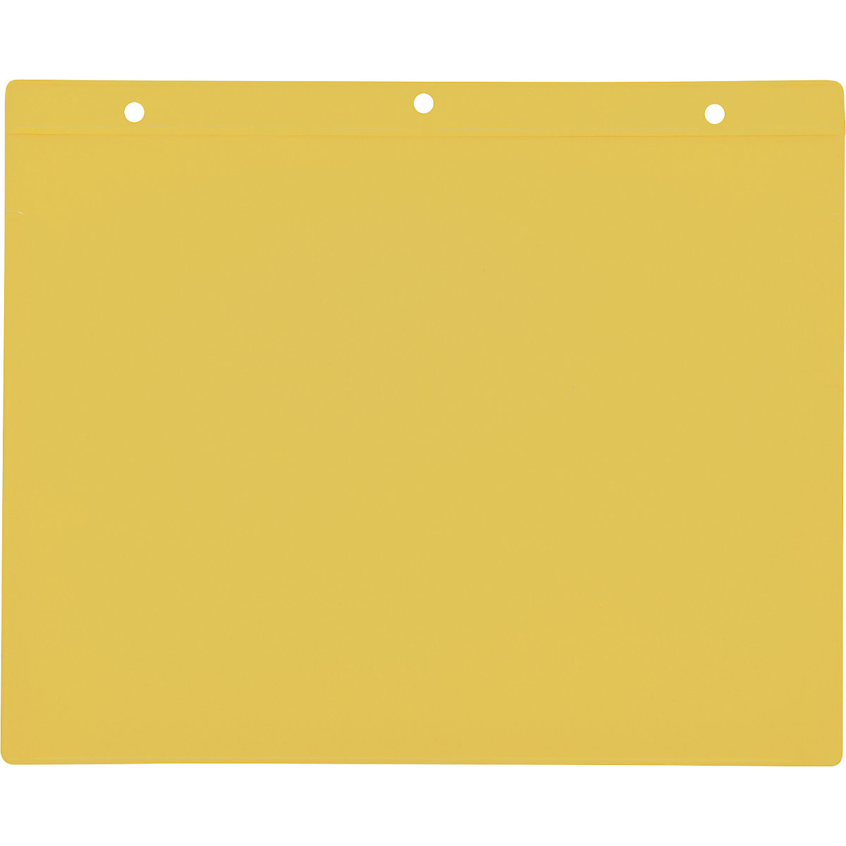 Porte-documents avec trous d'accrochage, format horizontal A5, jaune, lot de 50-1