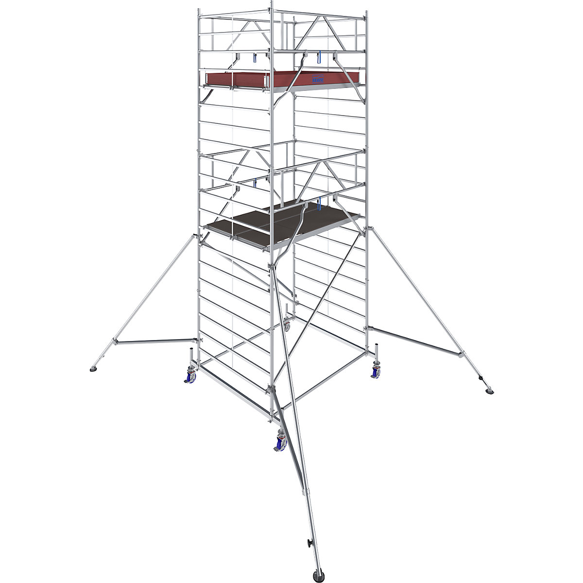 Andaime móvel STABILO Serie 50 – KRAUSE, comprimento da plataforma 2 m, altura de trabalho 6,40 m-0