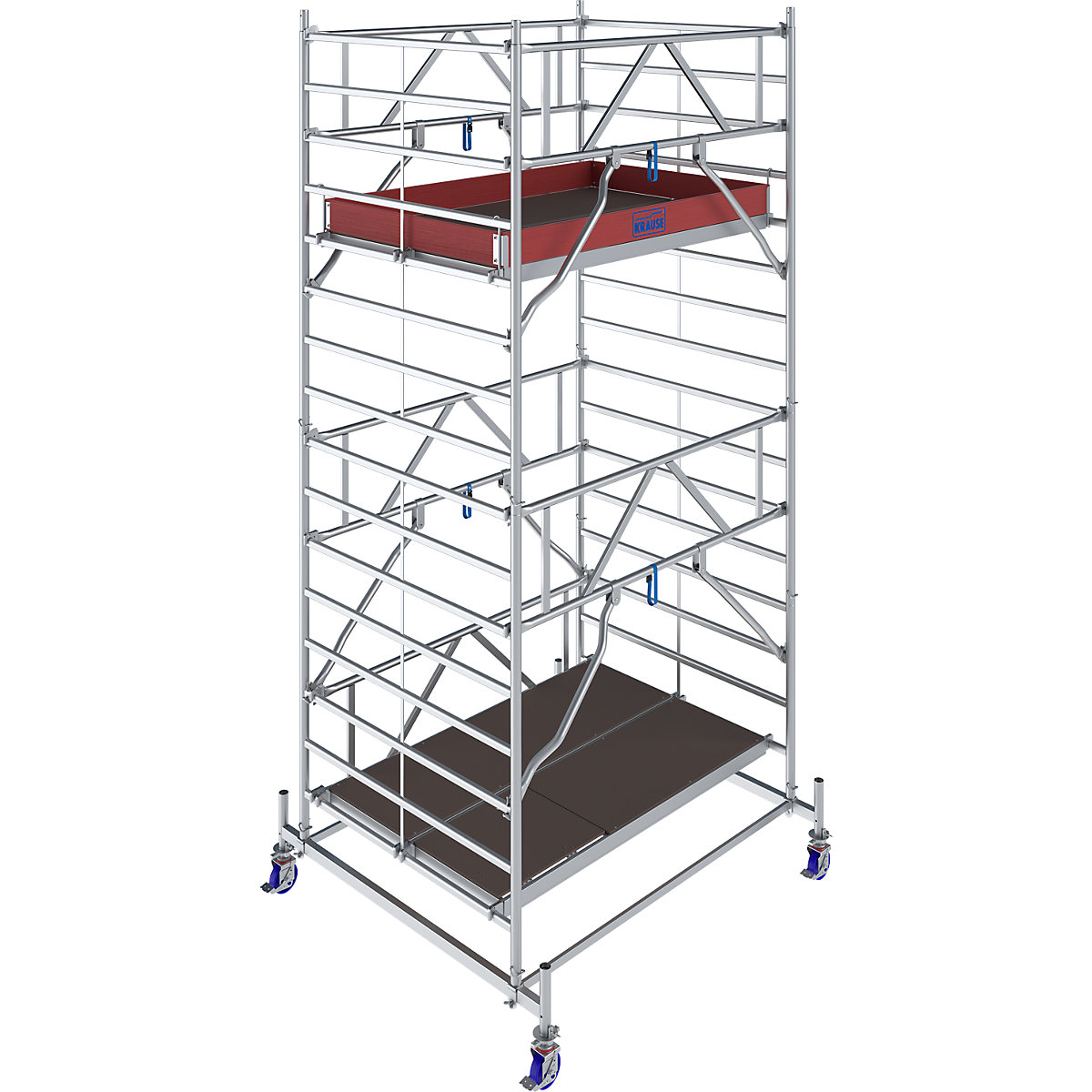 Andaime móvel STABILO Serie 50 – KRAUSE, comprimento da plataforma 2 m, altura de trabalho 5,40 m-0