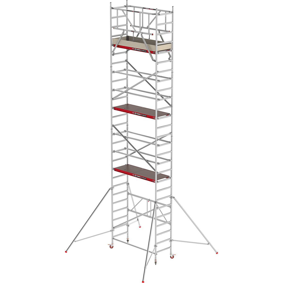 Andaime para interior RS 44-POWER – Altrex, plataforma de madeira, comprimento 1,85 m, altura de trabalho 8,80 m-0