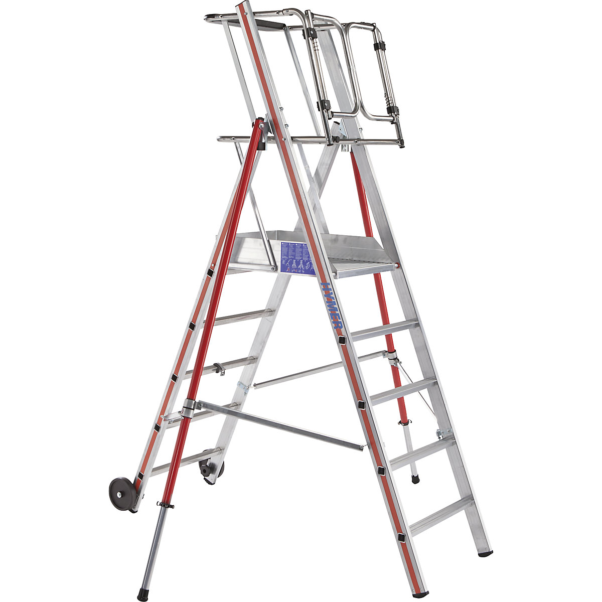 Escada de alumínio com plataforma – HYMER (Imagem do produto 2)-1