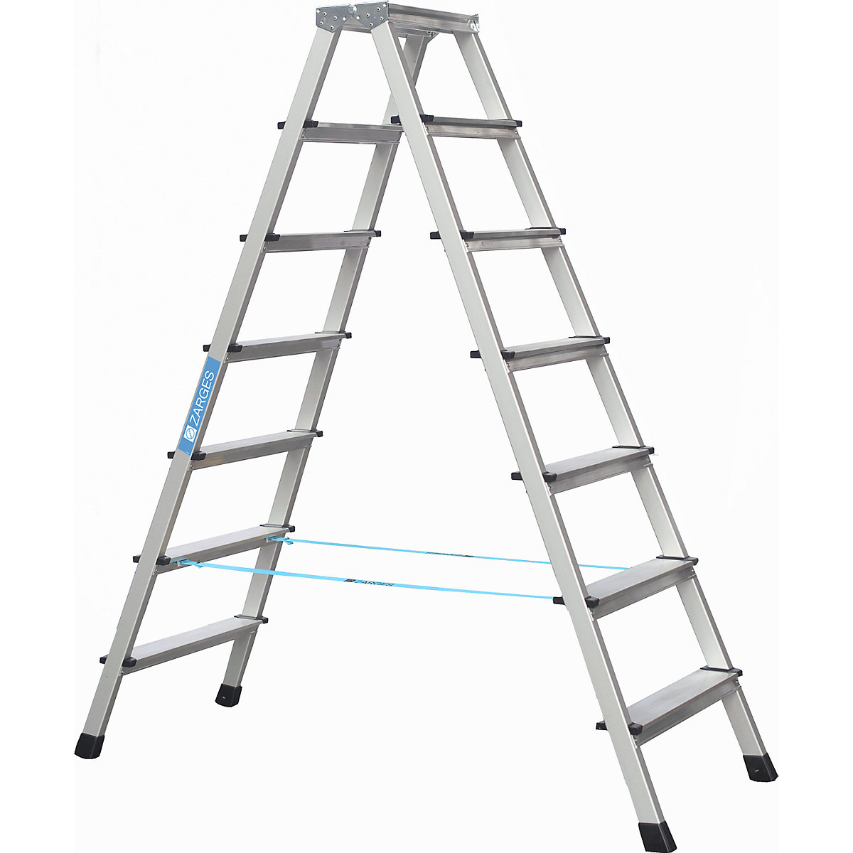Escada de degraus profissional, anodizada – ZARGES (Imagem do produto 2)-1