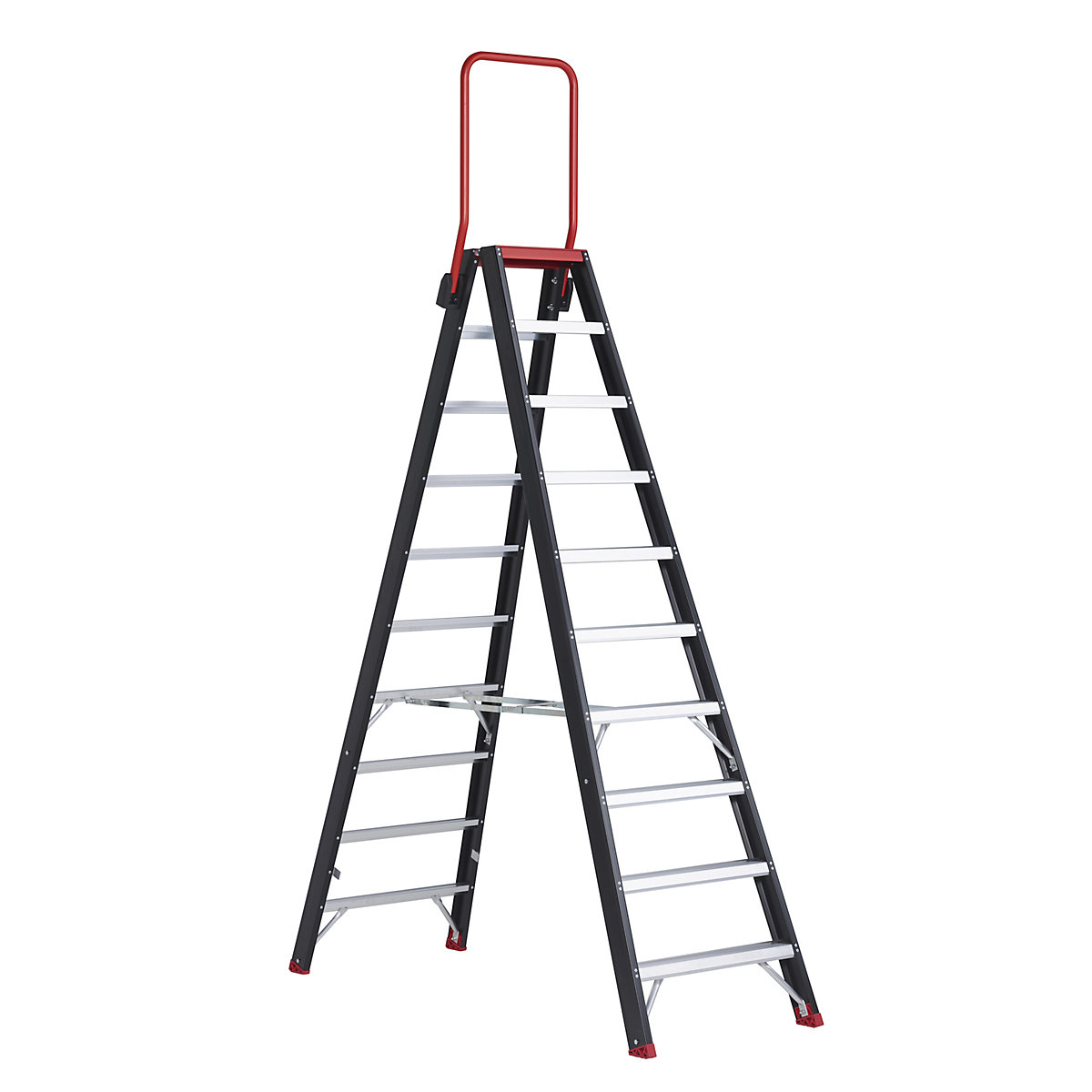 Escalera tipo tijera de seguridad – Altrex, ascenso por ambos lados, 2 x 10 peldaños-1