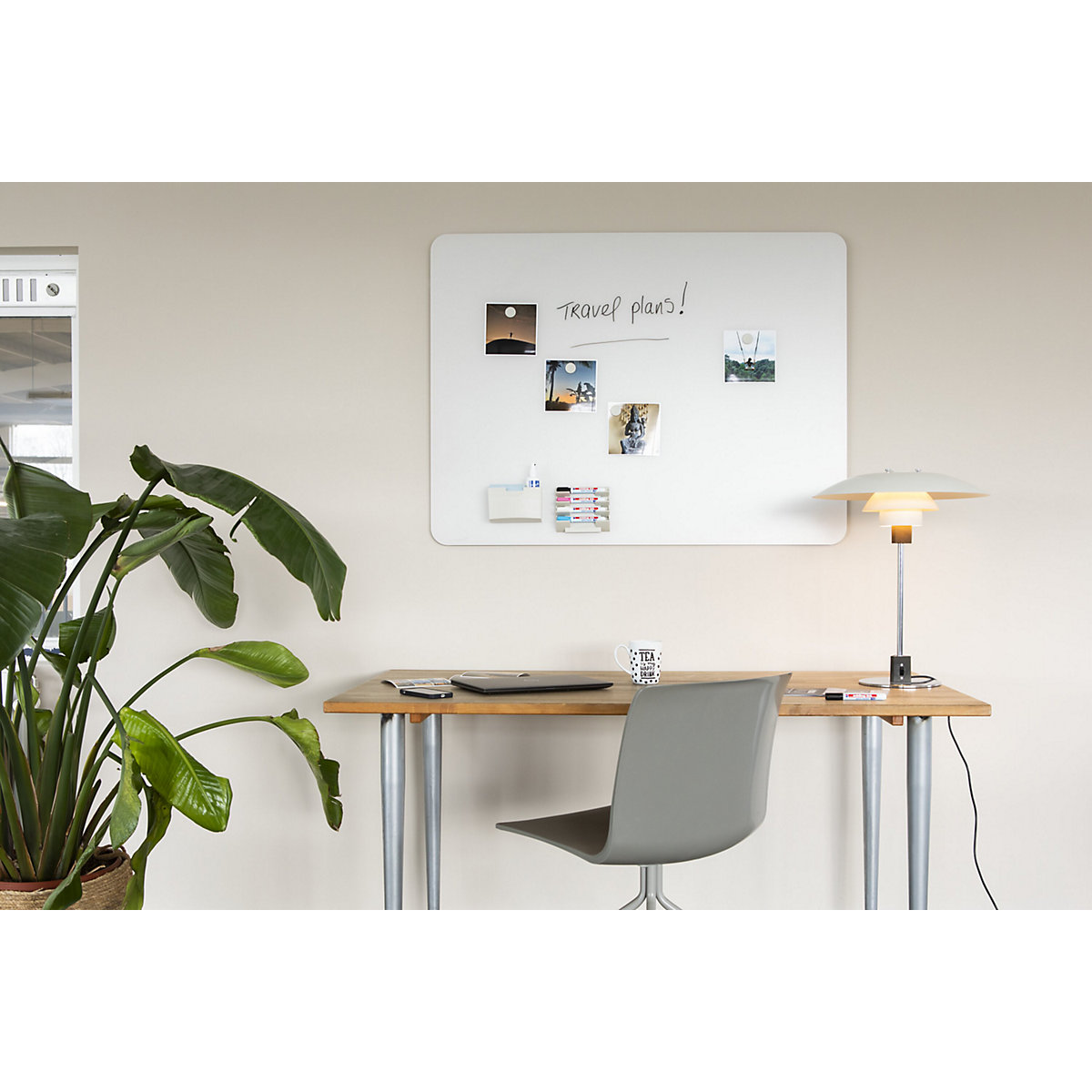 Quadro de vidro mate, cantos arredondados – Legamaster (Imagem do produto 4)-3