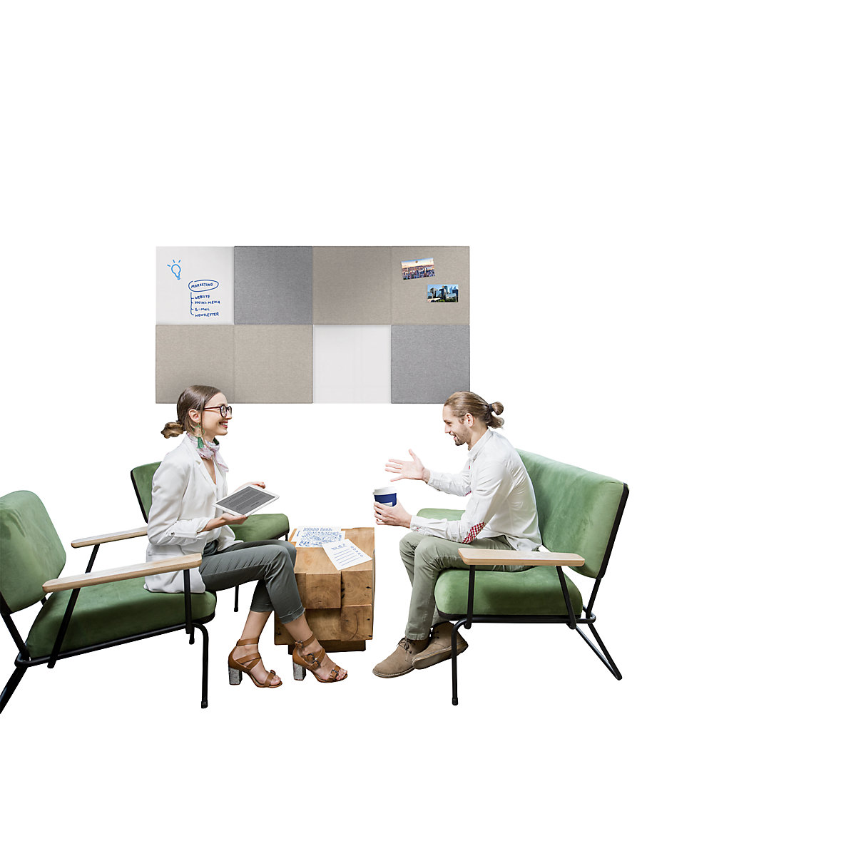 Quadro de pinos acústico BOARD-UP – Legamaster (Imagem do produto 4)-3