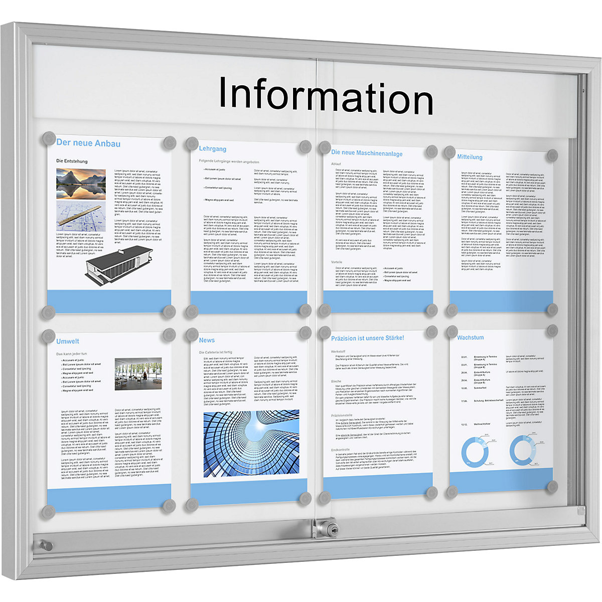 Vitrine com porta de correr