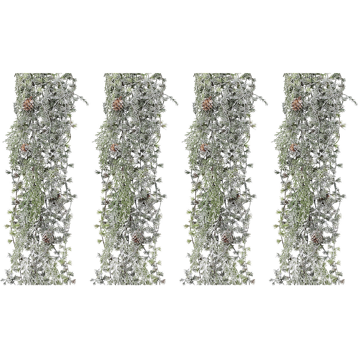 Trepadeira de lariço com neve