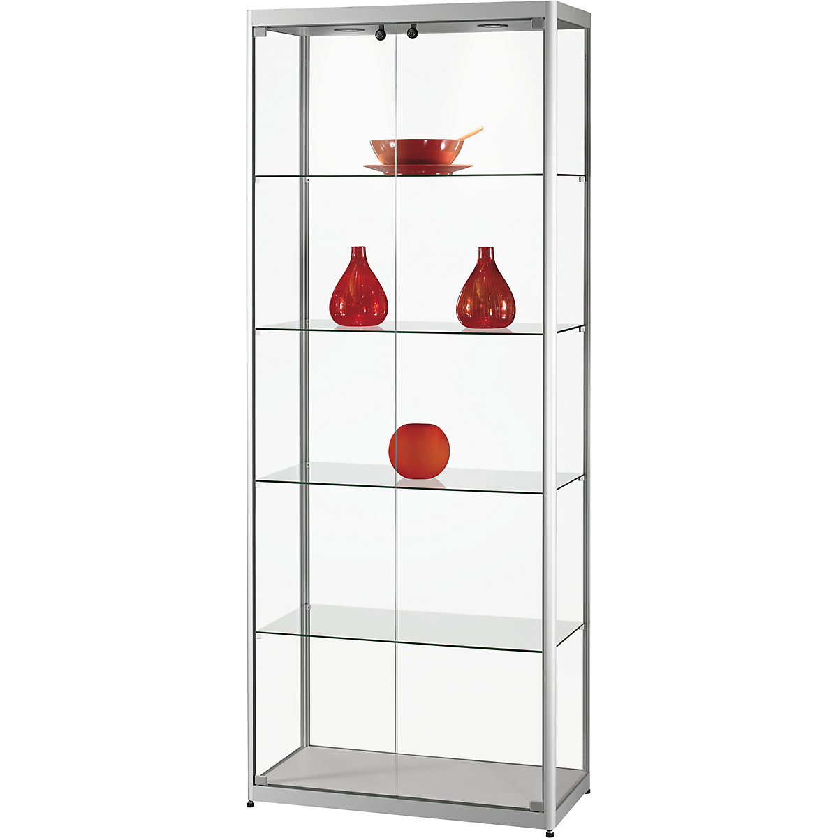 Vitrina com foco de teto LED