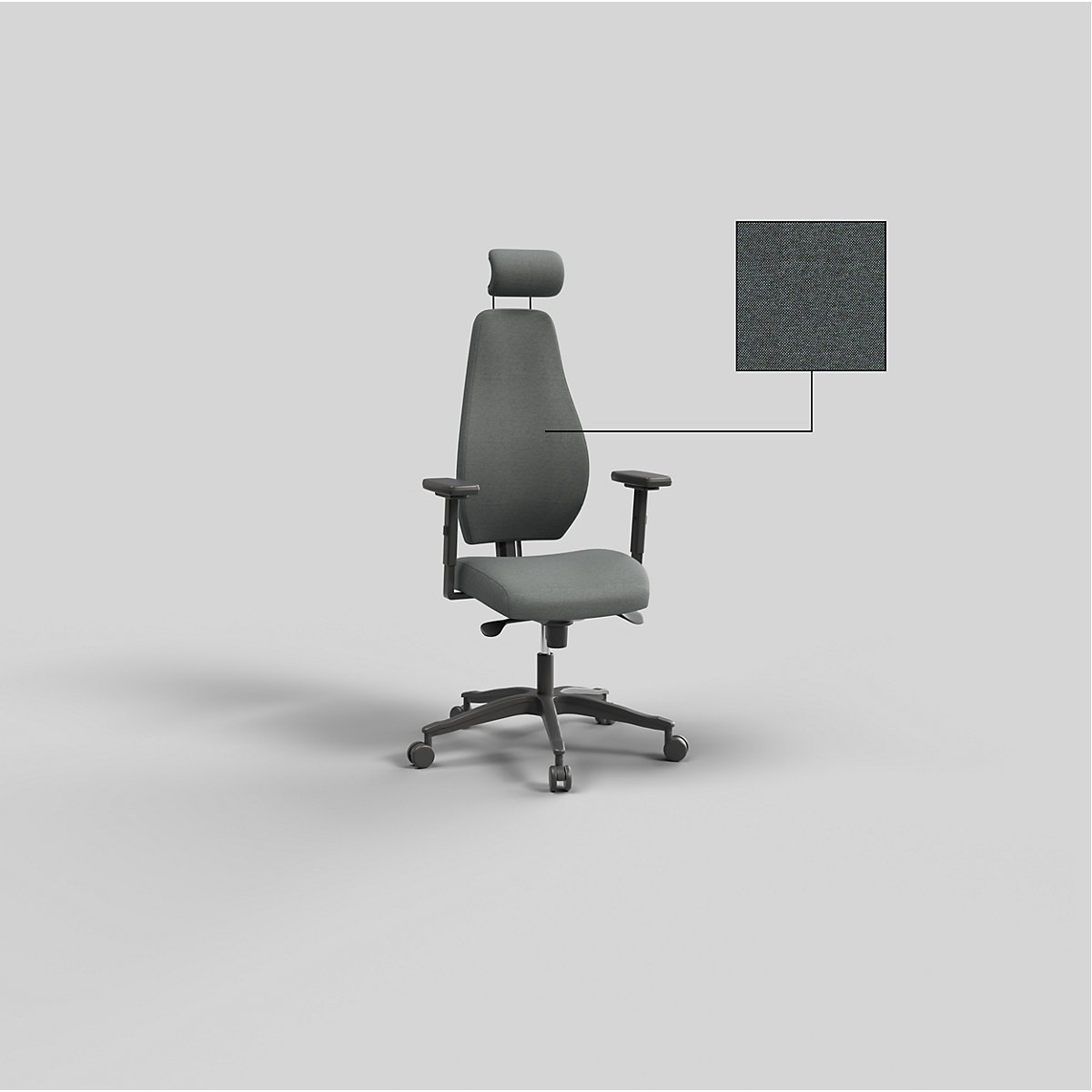 Cadeira giratória de escritório, mecanismo síncrono (Imagem do produto 10)-9
