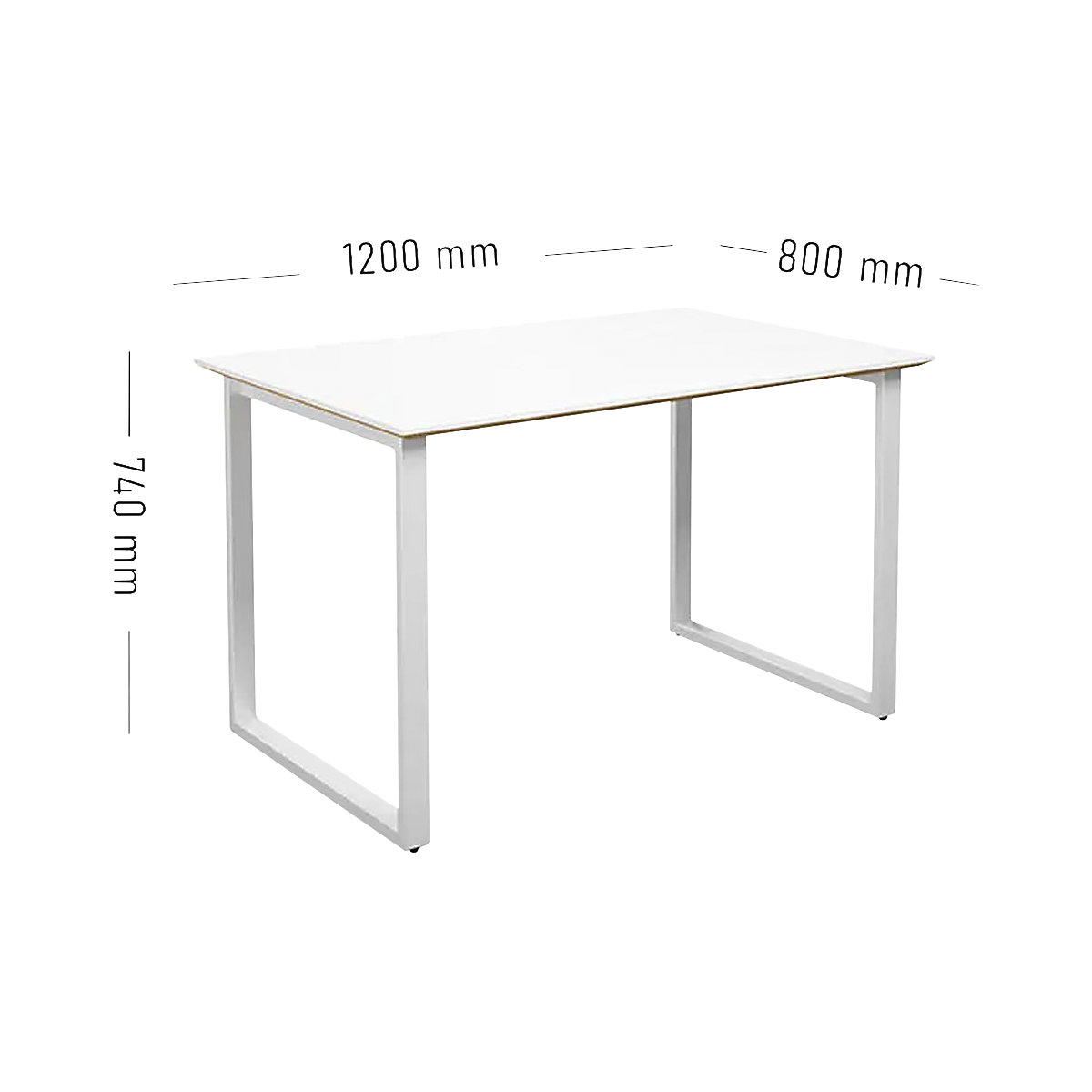 Mesa multiusos DUO-O Trend, tampo reto (Imagem do produto 2)-1