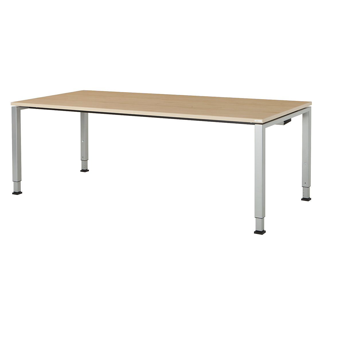 Mesa retangular, forma dos pés em tubo quadrado - mauser