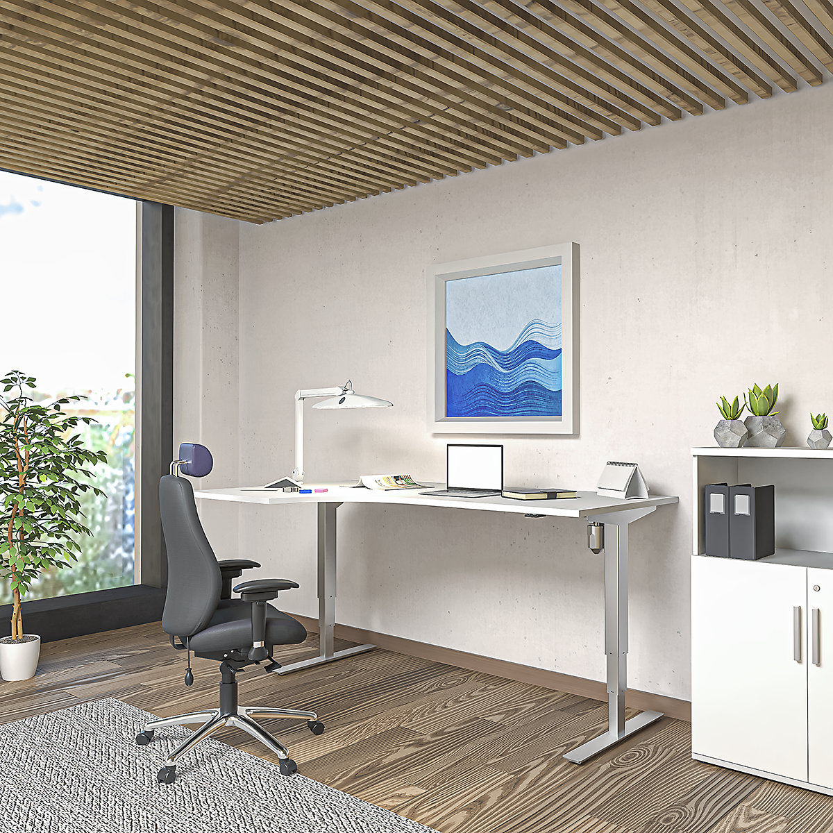 Secretária Atlanta, regulação elétrica da altura (Imagem do produto 6)-5