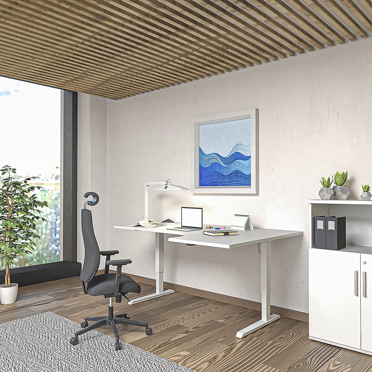 Secretária Venla, regulação elétrica da altura – eurokraft basic (Imagem do produto 8)-7