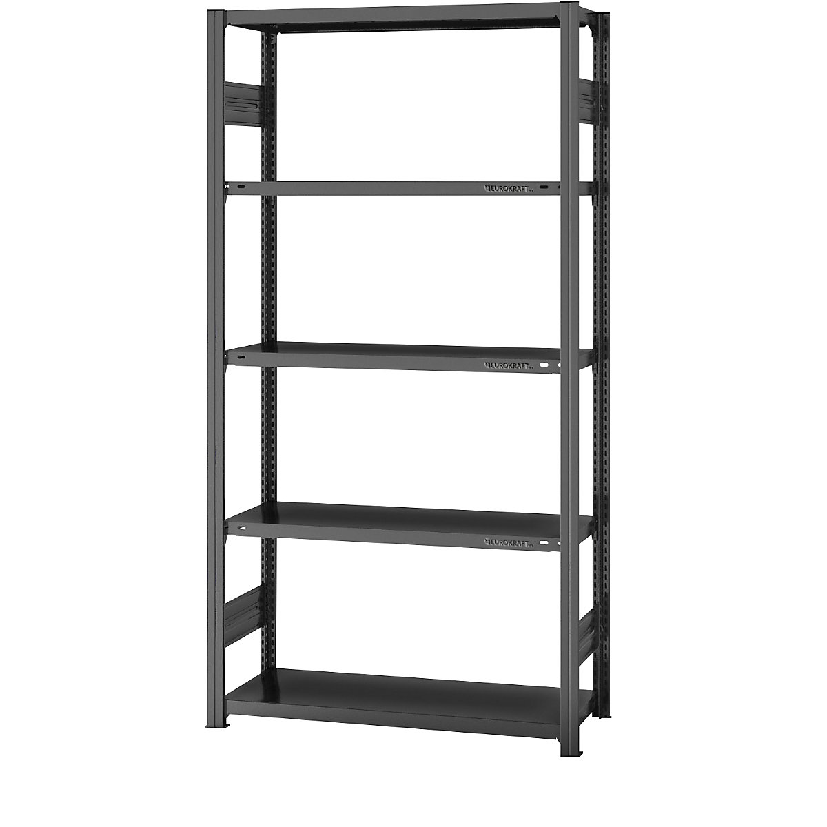 Estantería ensamblable de almacén, RAL 7035, construcción ligera – eurokraft pro